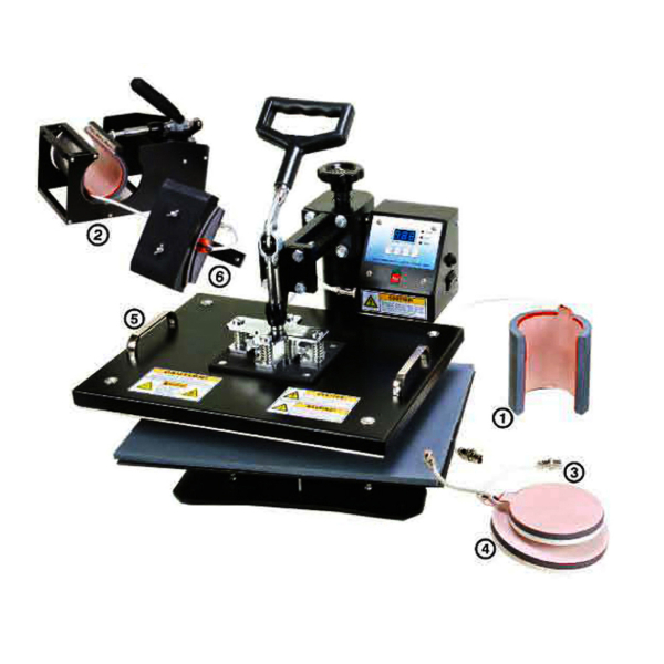 6 In 1 Heat Press Machine