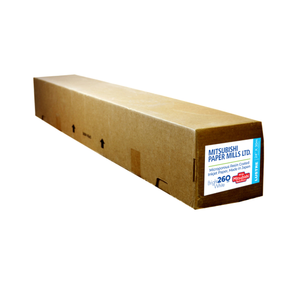 Mitsubishi Inkjet RC Paper 24” x 30 Mtrs Lustre