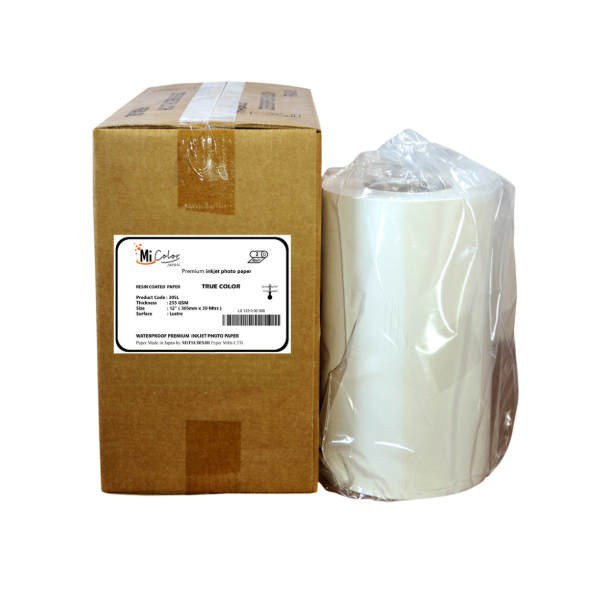 Mi Color Inkjet RC Paper 12” x 30 Mtrs Lustre