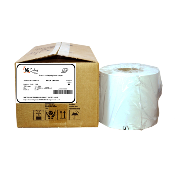 Mi Color Inkjet RC Paper 6” x 65 Mtrs Lustre