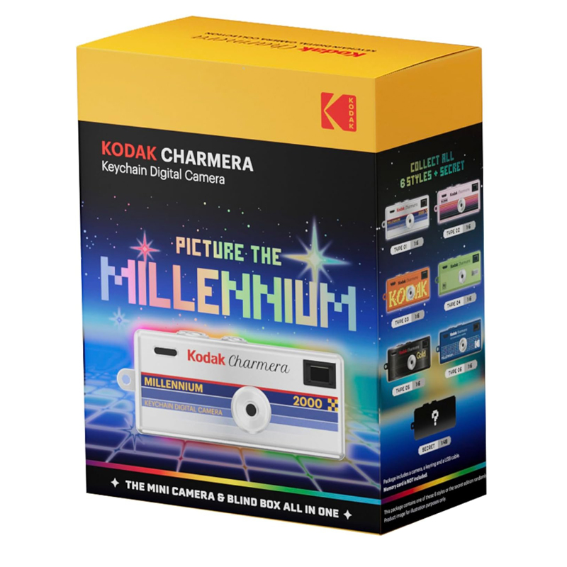Kodak Charmera Keychain Digital Camera Blind Box-Millennium Single Box