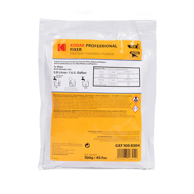  KODAK PROFESSIONAL B/W Fixer Powder Concentrate, Powder Concentrate to make 1 Gallon