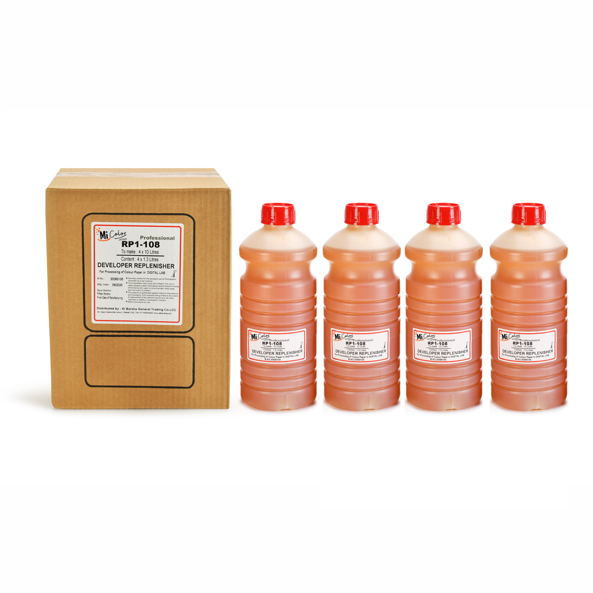 Mi Color RA-4 Developer Replenisher 108 ml  ( 4 X10Liters )