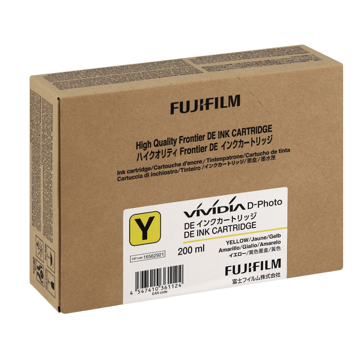 Fujifilm VIVIDIA DE100 Ink Cartridge 200ml - Yellow