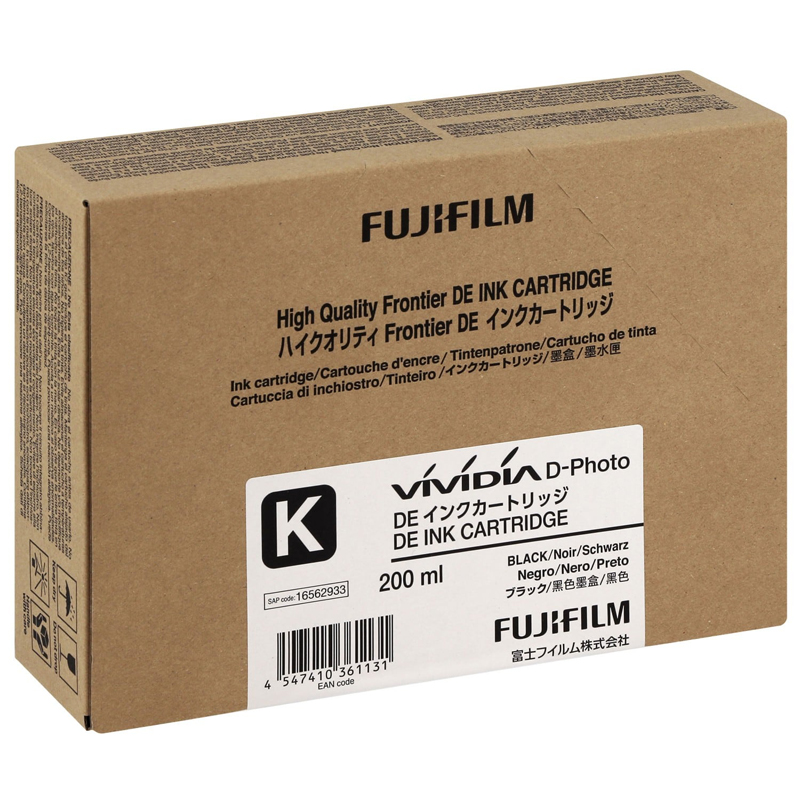 Fujifilm VIVIDIA DE100 Ink Cartridge 200ml - Black