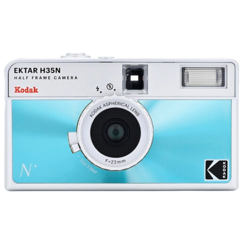 Kodak Ektar H35N Half Frame Film Camera Glazed Blue