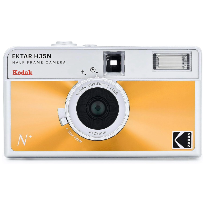 Kodak Ektar H35N Half Frame Film Camera Glazed Orange