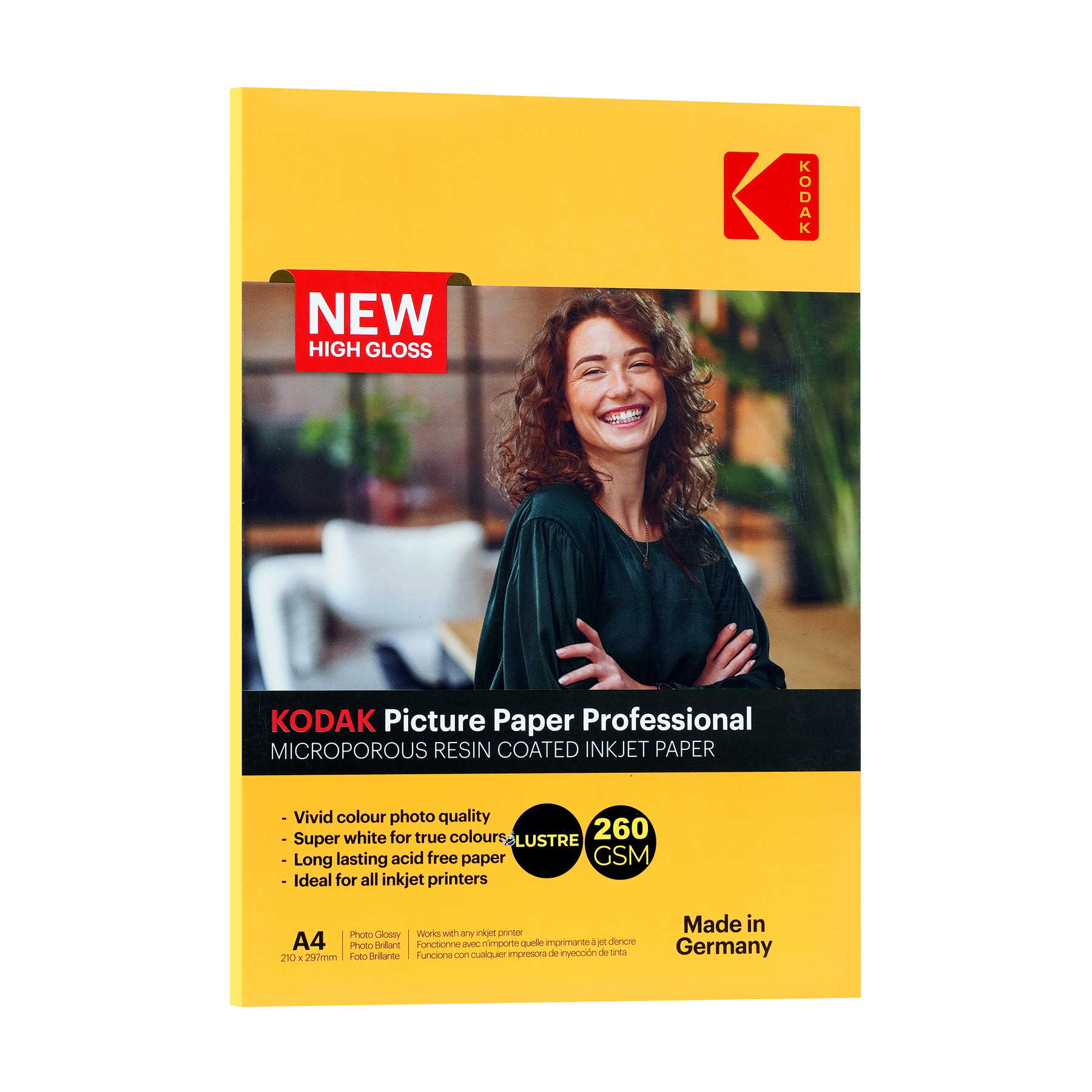 KODAK INKJET PAPER 260 GSM  210 MM X 297 MM A4-Lustre