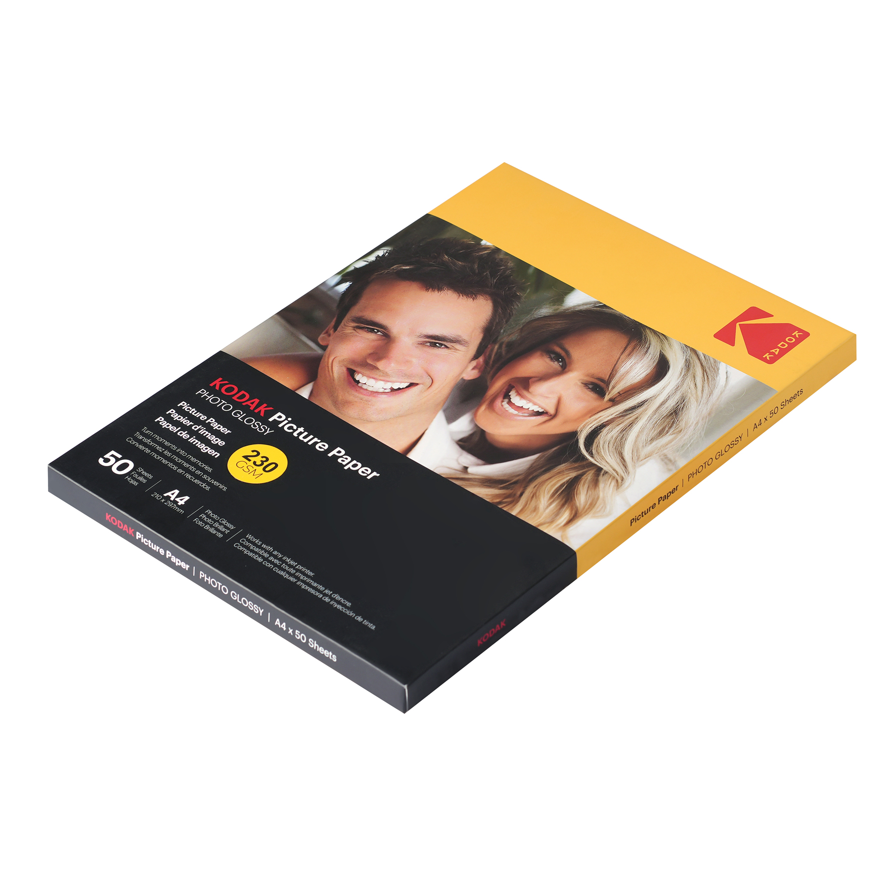 KODAK INKJET PAPER 230 GSM  210 MM X 297 MM A4 Glossy