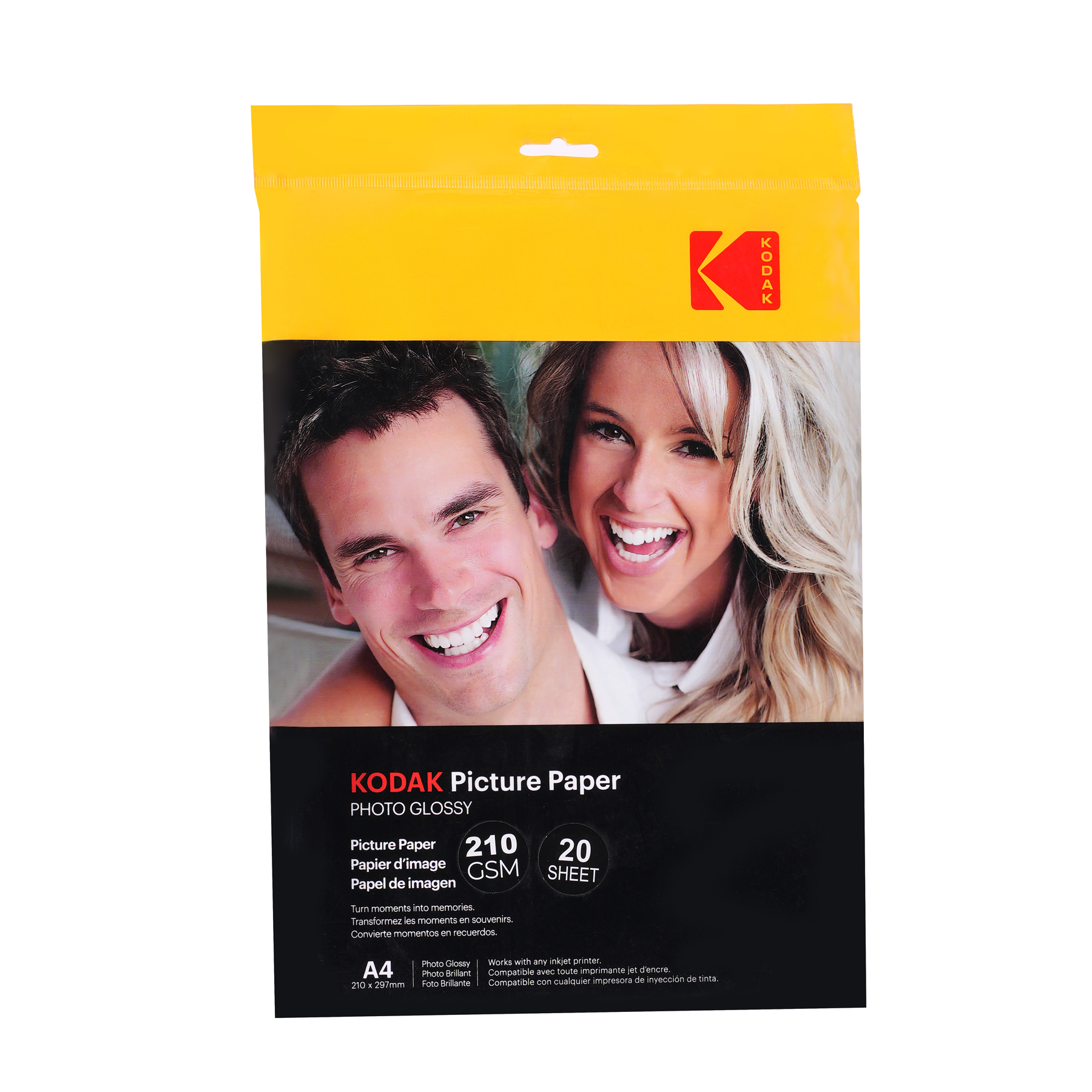 KODAK INKJET PAPER 210 GSM  297 MM X 420 MM A4 Glossy