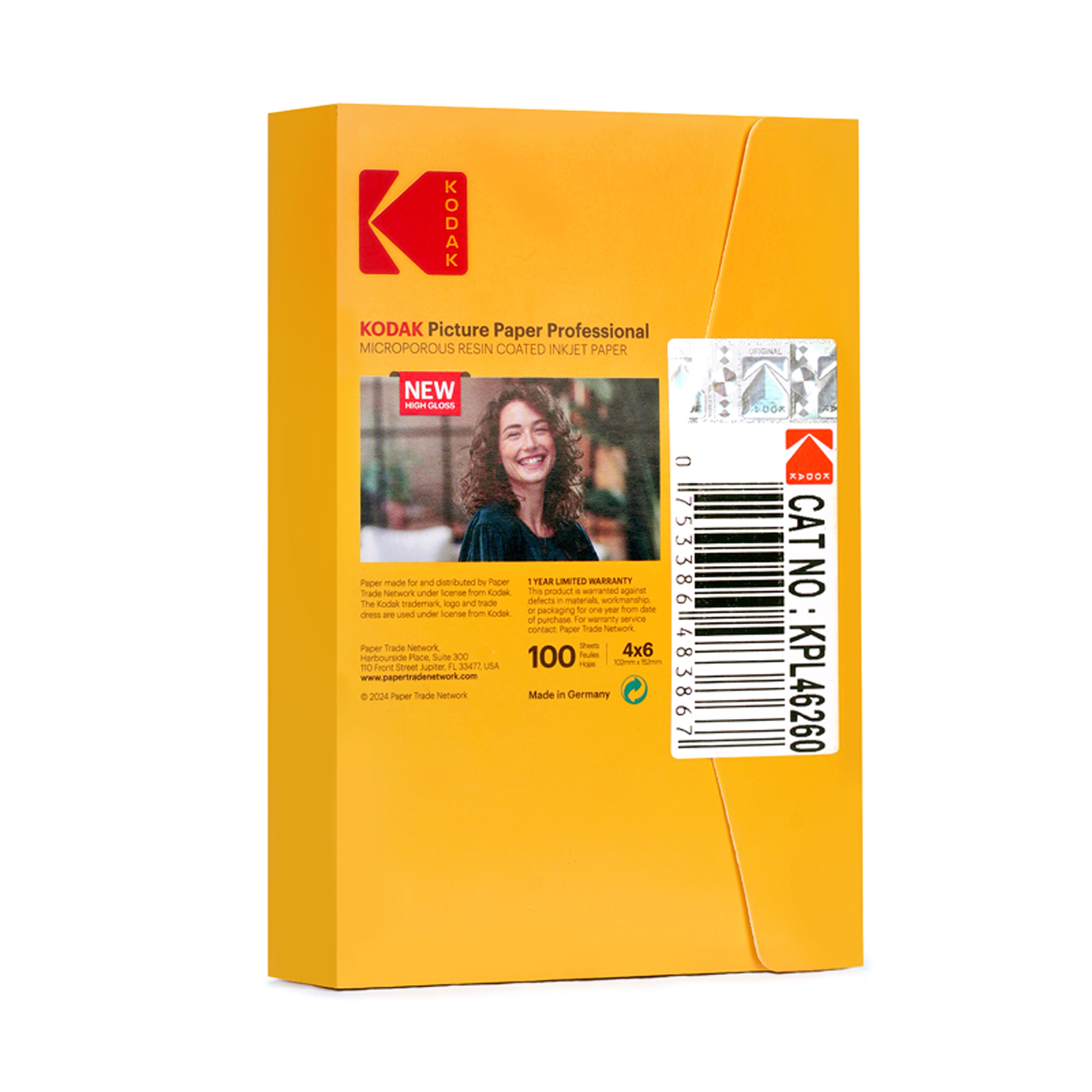 KODAK INKJET PAPER 260 GSM  102 MM X 152 MM ( 4 X 6 ) Lustre