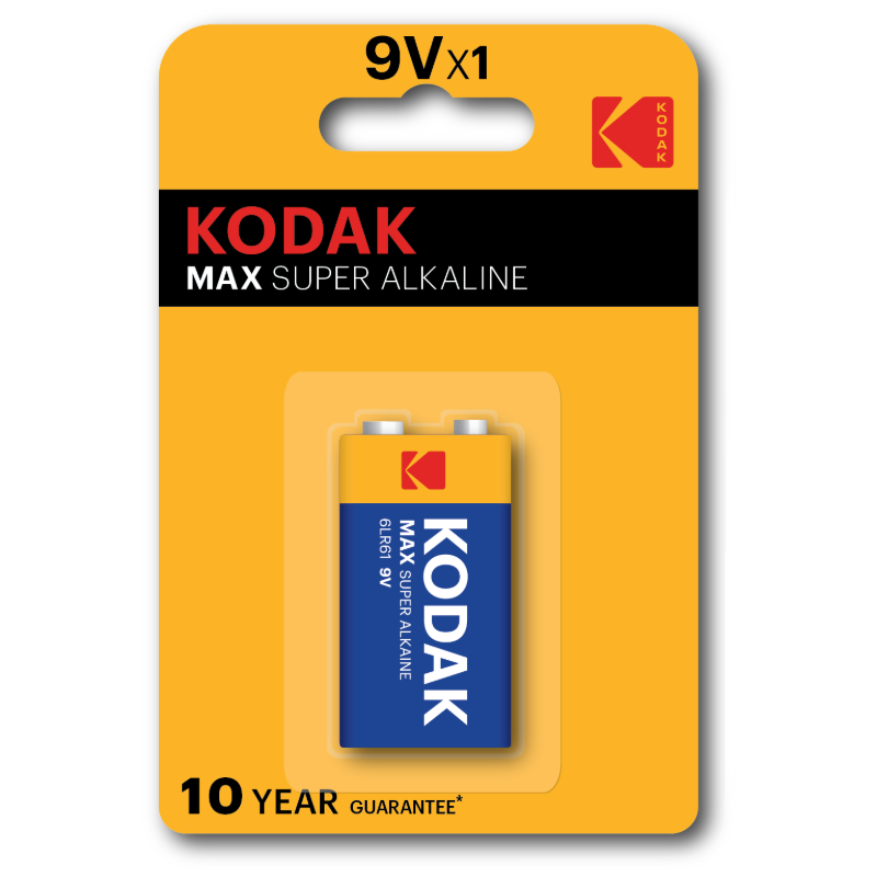 Kodak 9V Max Super Alkaline Battery