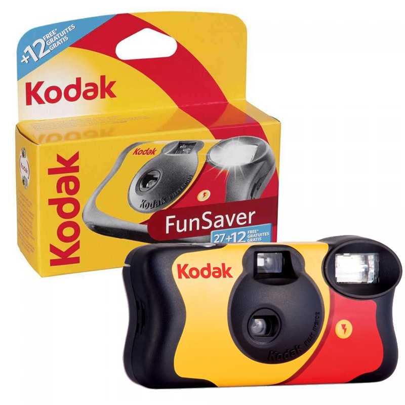 Kodak Funsaver Film Camera, Single-Use Disposable