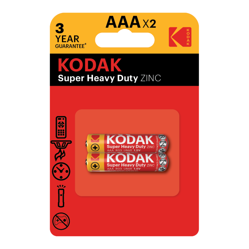 Kodak AAA Super Heavy Duty Zinc Battery