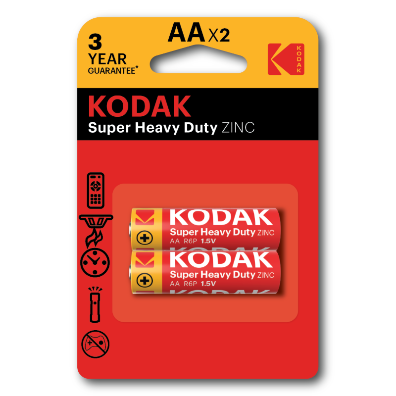 Kodak AA Super Heavy Duty Zinc Battery
