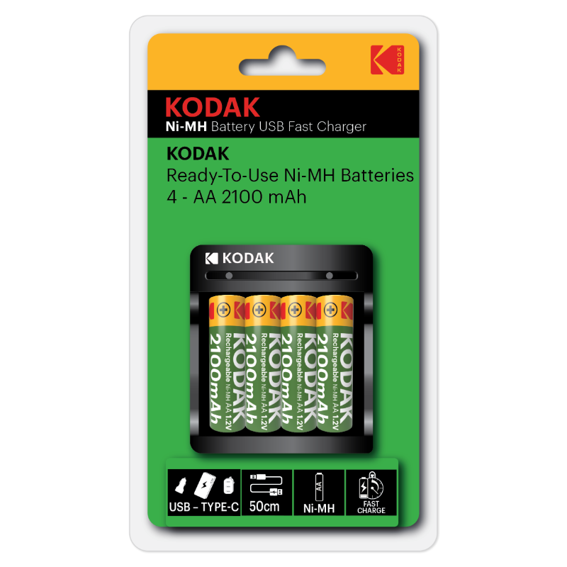 Kodak Ni-MH Battery USB Fast Charger