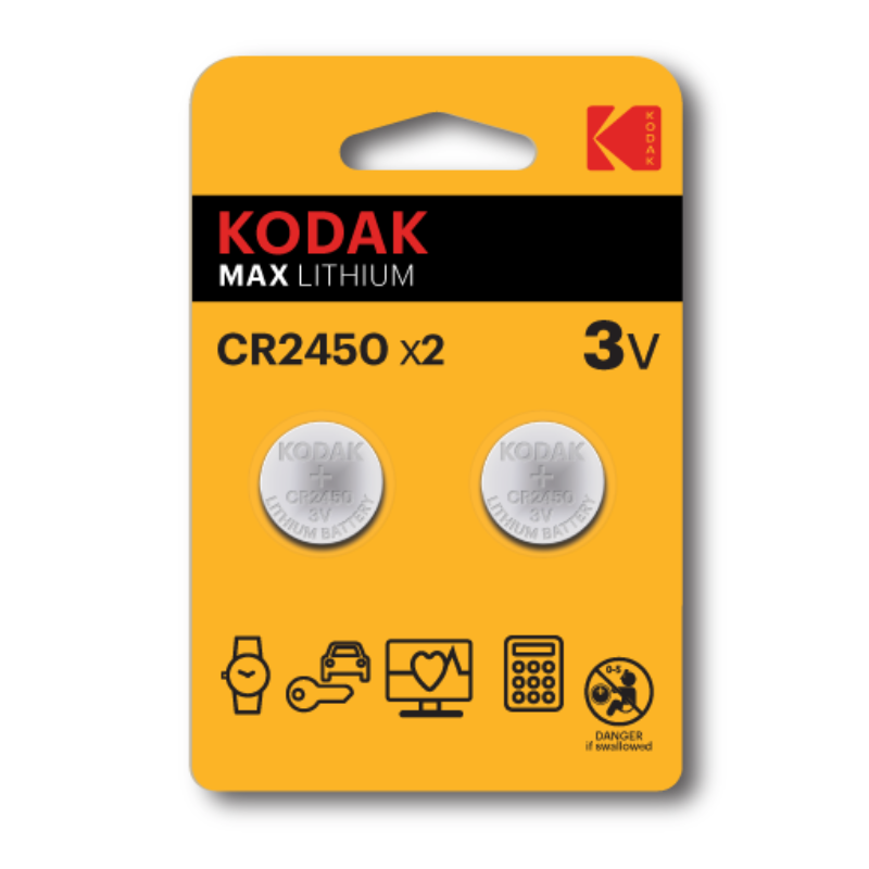 Kodak MAX Lithium CR2450 Battery