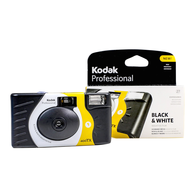 Kodak 400tx Black & White Film Camera, Single Use Disposable