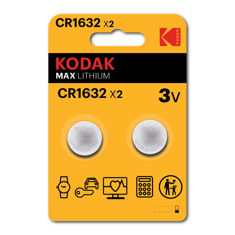 Kodak MAX Lithium CR1632 Battery