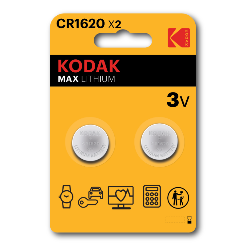 Kodak MAX Lithium CR1620 Battery