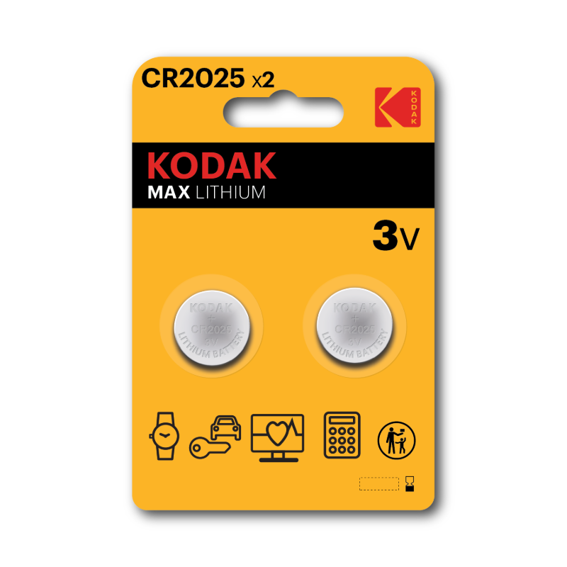 Kodak MAX Lithium CR2025 Battery