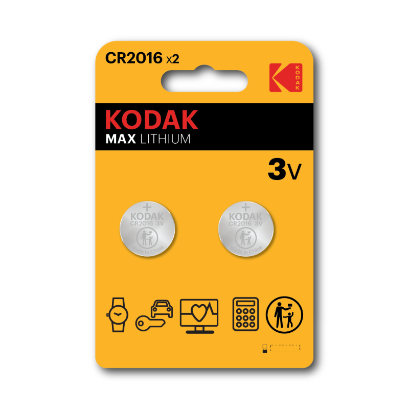 Kodak MAX Lithium CR2016 Battery