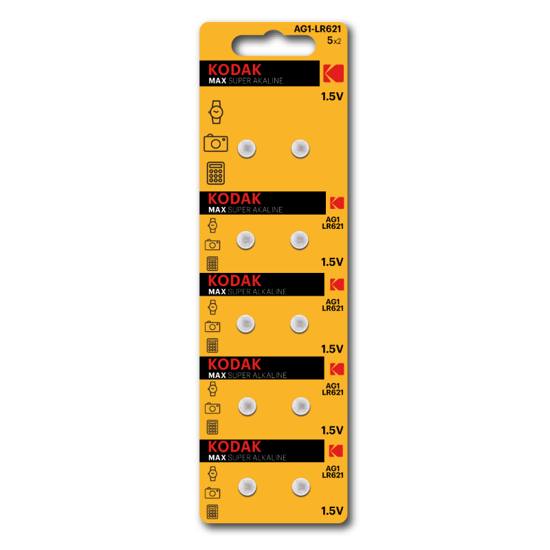 Kodak MAX alkaline battery  AG1/LR60 (10 pack perf blister)